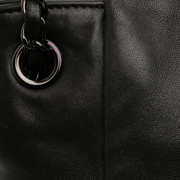 Pre-Loved Chanel Lambskin Studded CC Accordion Flap - Picture 9 of 11